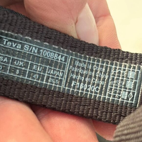 Teva Flatform Universal Black Platform Strappy Sandals Womens Size 10 Shoes - Picture 8 of 8